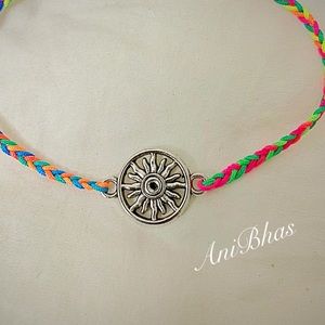 Sunshine bright like a rainbow Cord bracelet